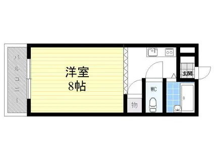 フラワーレジデンス(1K/3階)の間取り写真