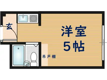 プレアール小若江(ワンルーム/3階)の間取り写真