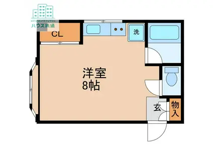 山口ビル(ワンルーム/5階)の間取り写真