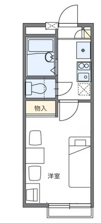 レオパレスガーデ二ア宮沢町 2階階 間取り