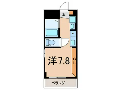 BELLEVIAGE YOKOHAMA(ワンルーム/2階)の間取り写真