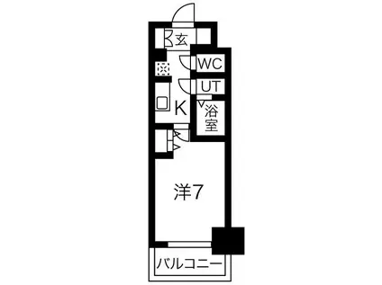 メイクスWアート丸の内(1K/6階)の間取り写真