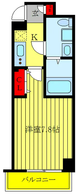 プレール・ドゥーク西川口 8階階 間取り