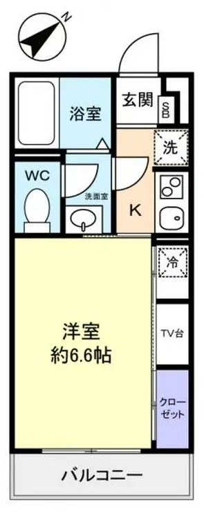 リブリ・谷津 1階階 間取り