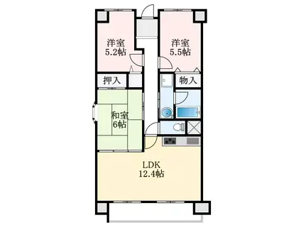 プレミール28(3LDK/2階)の間取り写真