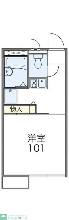 レオパレスプリムロウズ 2階階 間取り
