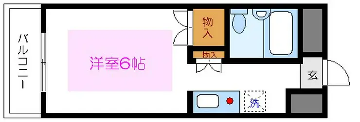シャンブル亀戸 6階階 間取り