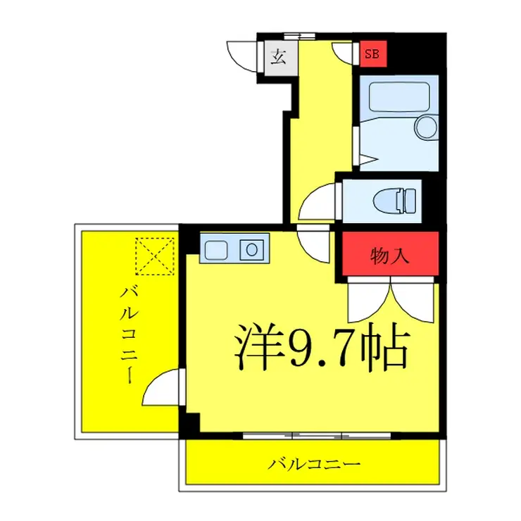 マムハイツ千駄木 8階階 間取り