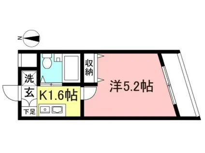 サンライフ代田(1K/3階)の間取り写真