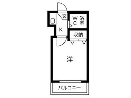 レオパレス21市丘町(1K/2階)の間取り写真