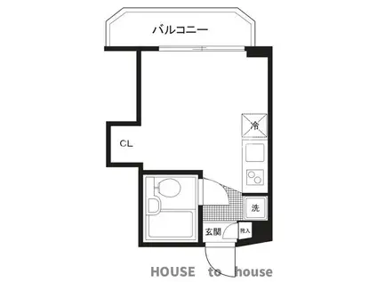 ワコー第2マンション(ワンルーム/5階)の間取り写真