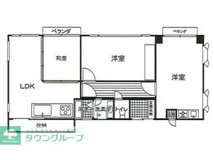 YKハウス(3LDK/3階)の間取り写真