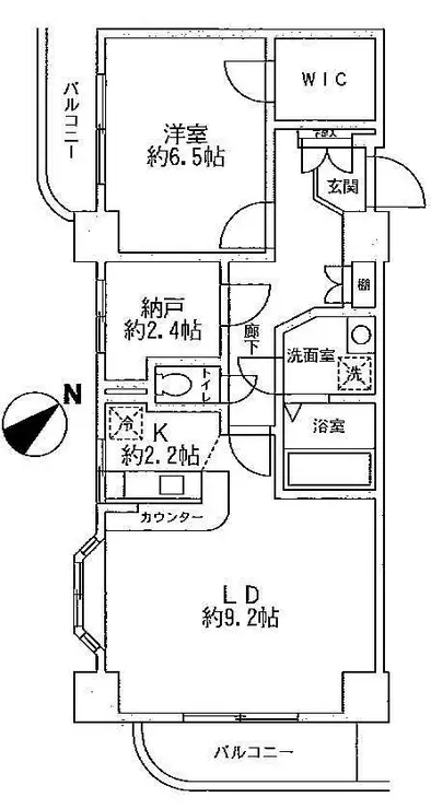 大須賀第二レジデンス 5階階 間取り