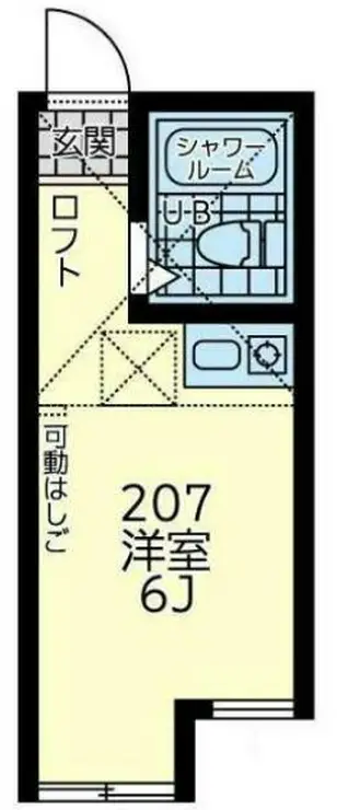 ユナイト花月園エスメラルダの瞳 2階階 間取り