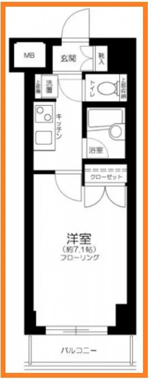 キャッスルステージ浅草吾妻橋 4階階 間取り