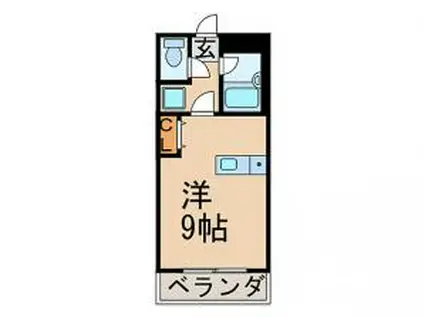 メゾン・ド・アミ(ワンルーム/4階)の間取り写真