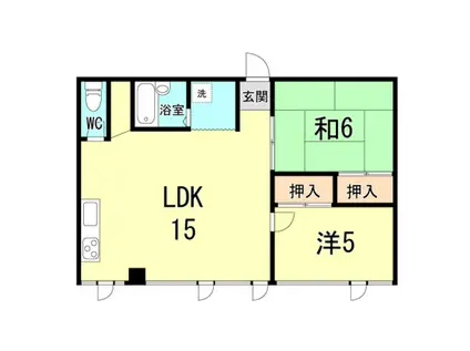 リアライズ尼崎(2LDK/10階)の間取り写真
