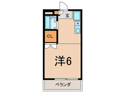 ロイヤルパレス大口(ワンルーム/3階)の間取り写真