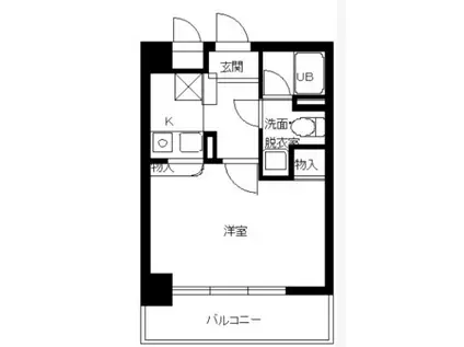 スカイコート新高円寺(1K/5階)の間取り写真