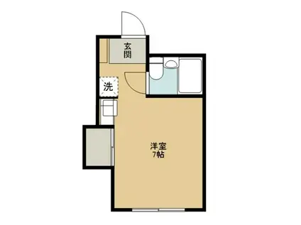 マンションクルメ(ワンルーム/3階)の間取り写真