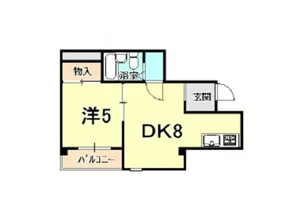 ロイヤルメゾン鹿塩壱番館(1DK/3階)の間取り写真