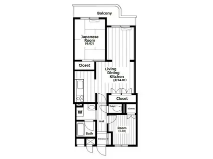 砧サンハイム(2LDK/3階)の間取り写真