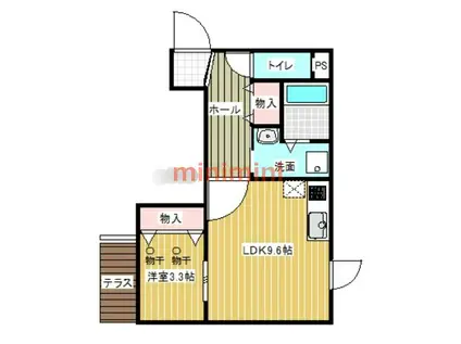 ラベルクール(1LDK/2階)の間取り写真