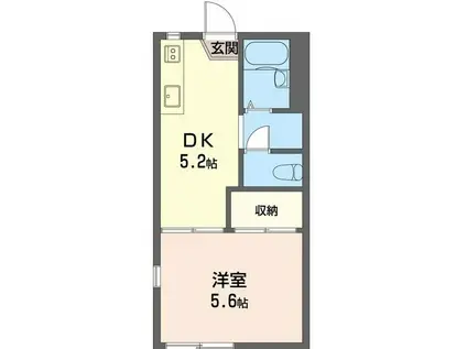 サニ-ハイツ(1DK/1階)の間取り写真