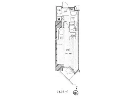 フィールA渋谷FEEL A渋谷(ワンルーム/3階)の間取り写真