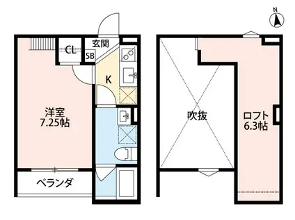 グランディール堺東(1K/1階)の間取り写真