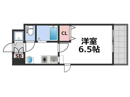 サンアーク深江橋(1K/3階)の間取り写真