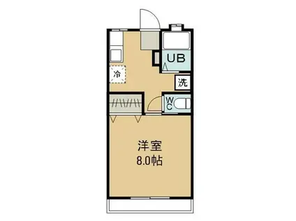 松島コーポ(1K/1階)の間取り写真