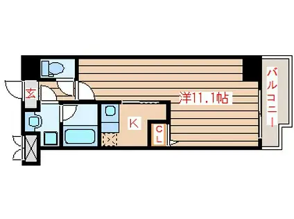 ノスタルジア(1K/5階)の間取り写真
