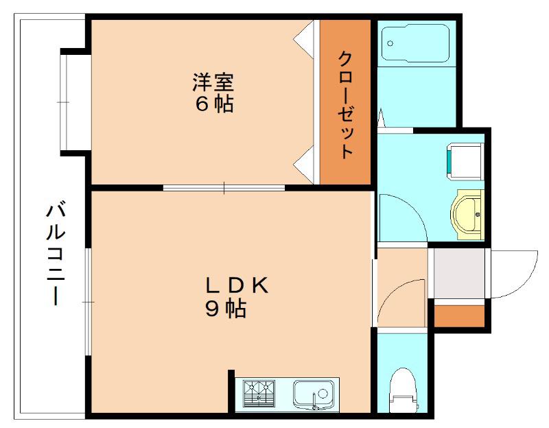チャペルコンサート(1LDK/11階)の間取り写真