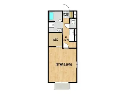 CRISANTEMO(1K/2階)の間取り写真