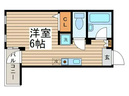 MIO亀戸(ワンルーム/3階)の間取り写真