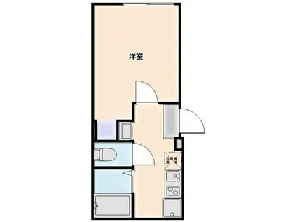 レジェンド金沢八景(1K/1階)の間取り写真