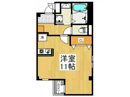 ハウス12(ワンルーム/1階)の間取り写真