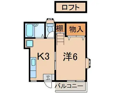 アトレ一番館(1K/1階)の間取り写真