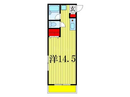 KODAヒルズ東立石(ワンルーム/3階)の間取り写真