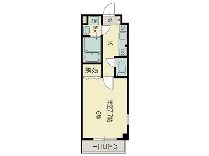 志幸37サントワ(1K/2階)の間取り写真