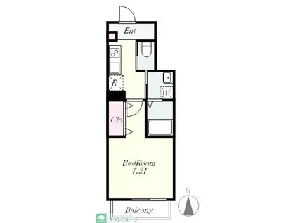 リッツメゾン新中野(1K/2階)の間取り写真