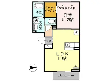 アルタイル/ベガアルタイル(1LDK/3階)の間取り写真