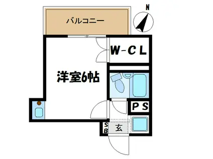 駒込和装学院ビル(ワンルーム/5階)の間取り写真