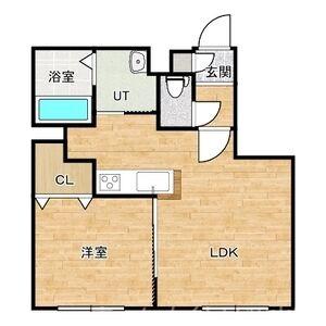 デイズ山鼻(1LDK/3階)の間取り写真