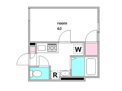 ティーグル西巣鴨(1K/1階)の間取り写真