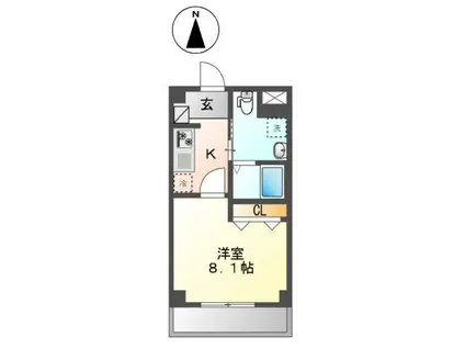 日暮里・舎人ライナー 西新井大師西駅 徒歩10分 2階建 築13年(1K/2階)の間取り写真