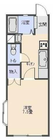 サニーコーポ(1K/1階)の間取り写真