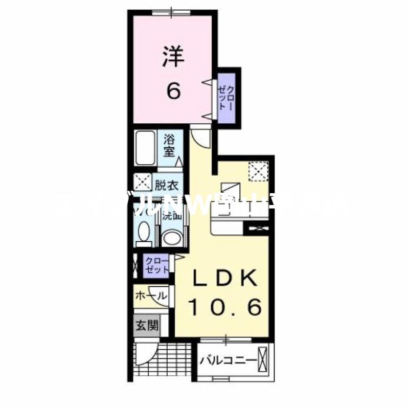 アトリューム A(1LDK/1階)の間取り写真