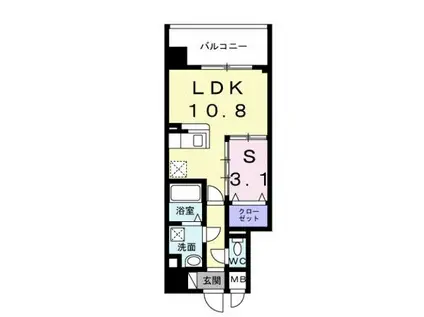 サニーレジデンス吉野II(1LDK/1階)の間取り写真